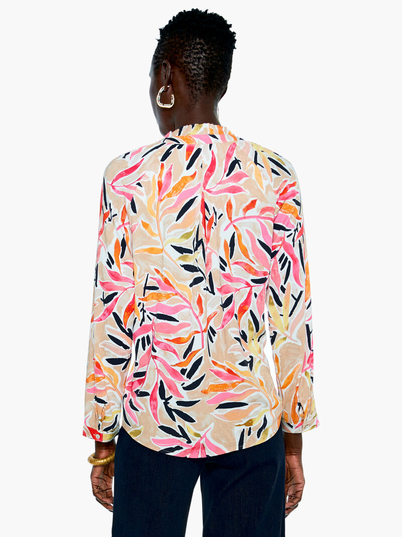 Woman Wears Sunrise Floral Live In Top image number 2