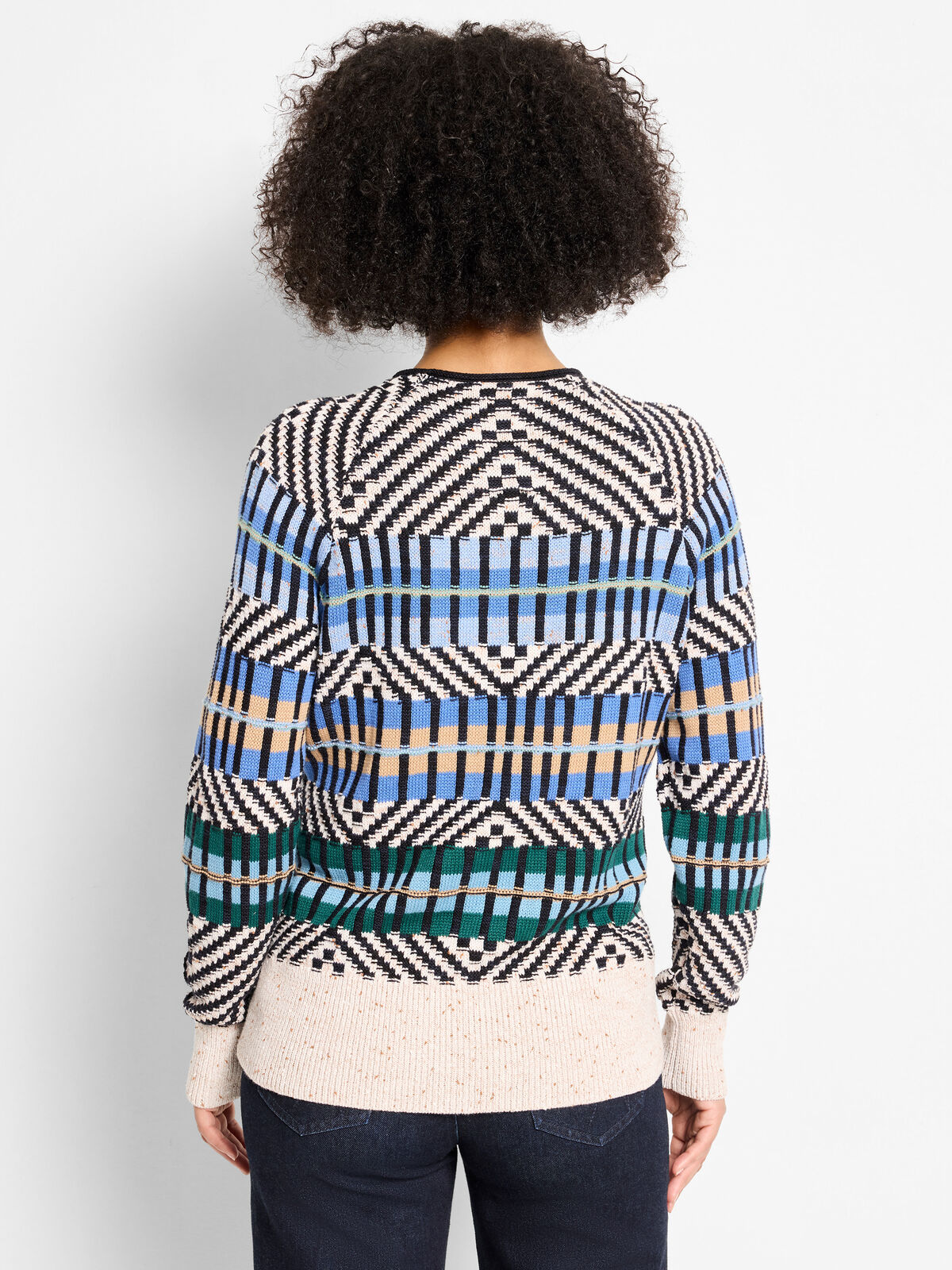 Graphic Stripe Sweater