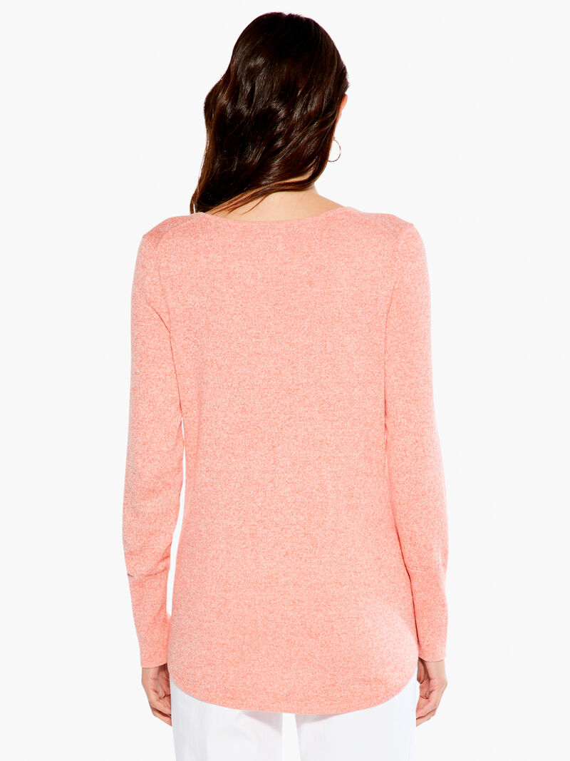 Woman Wears Vital V Neck Sweater image number 2