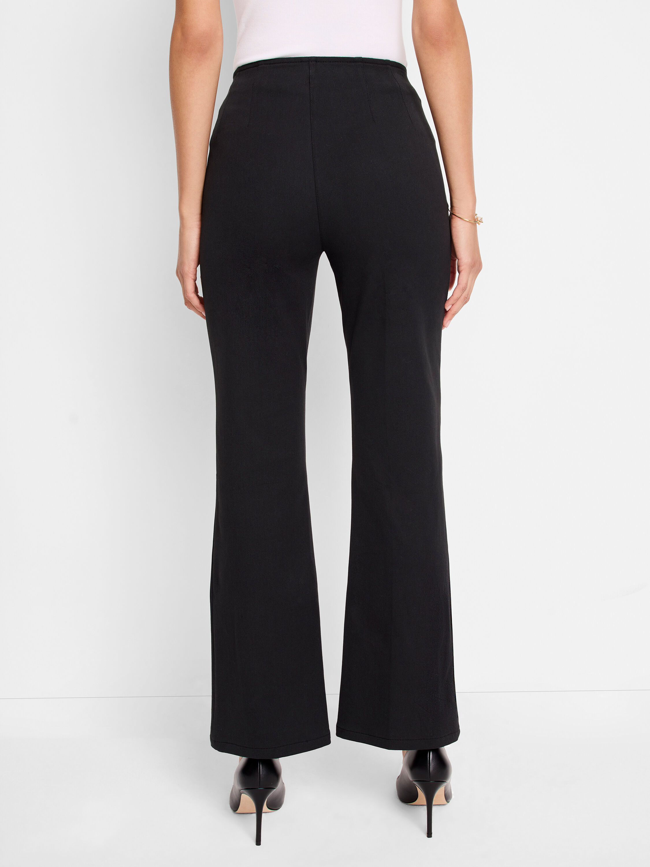 【GROVE】 YORK BOOTS CUT PANTS / 追跡付 Lands' End Women's Plus Size High Rise Bi Stretch Pintuck