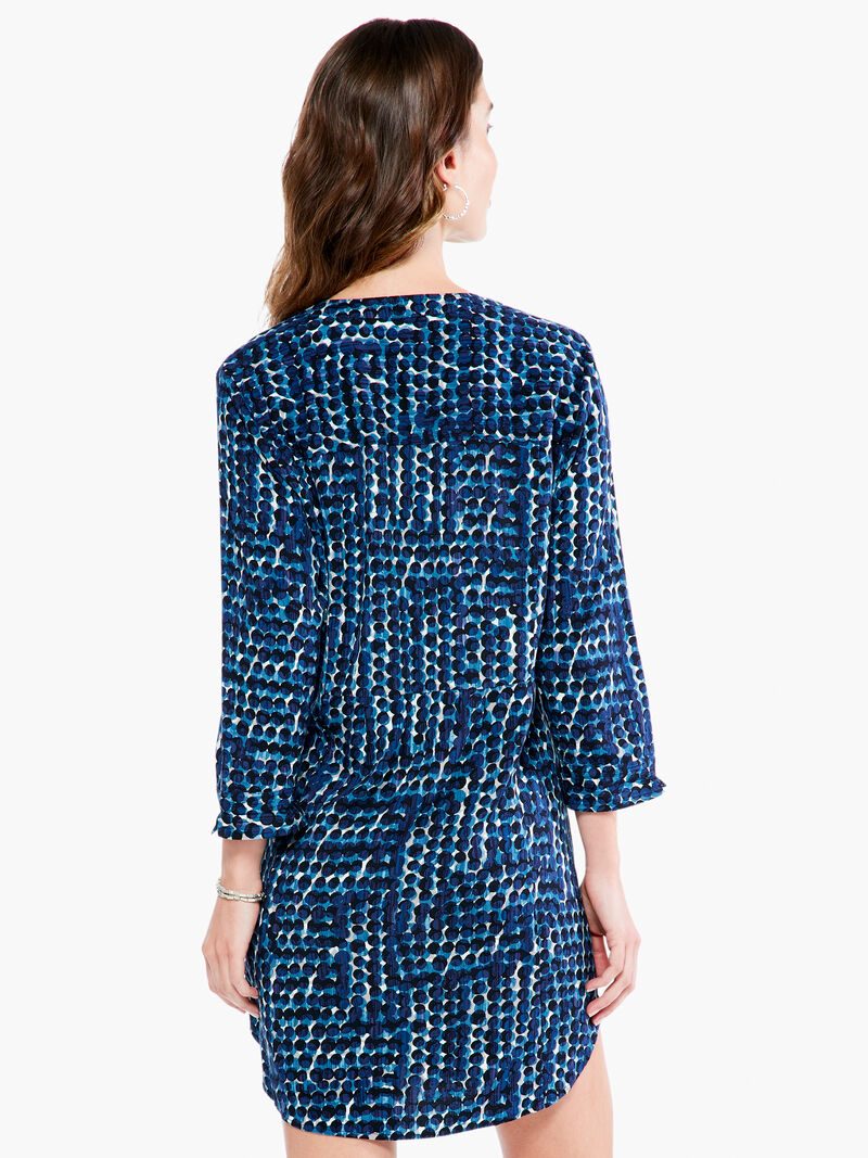 Woman Wears Good Vibes Live In Dress image number 2