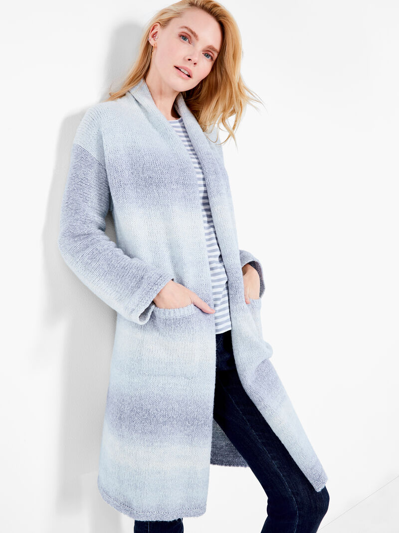 Woman Wears NZT Ombre Knit Patio Cardigan image number 4