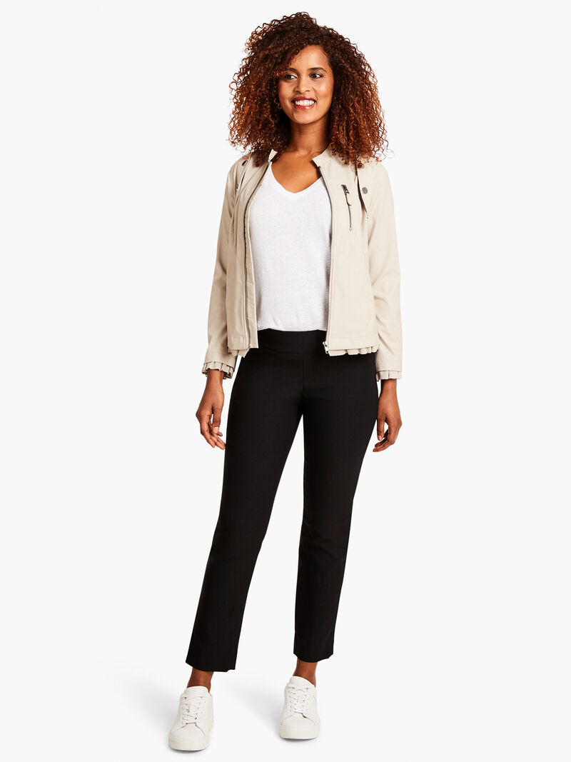 Woman Wears Wonderstretch Straight Ankle Pant image number 3