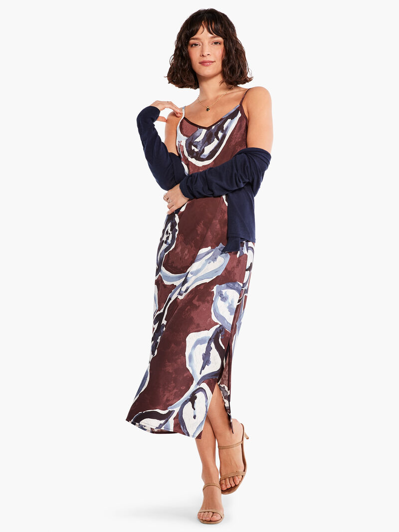 Watercolor Vines Slip Dress