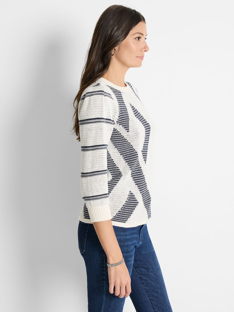 Woman Wears This And That Sweater image number 2