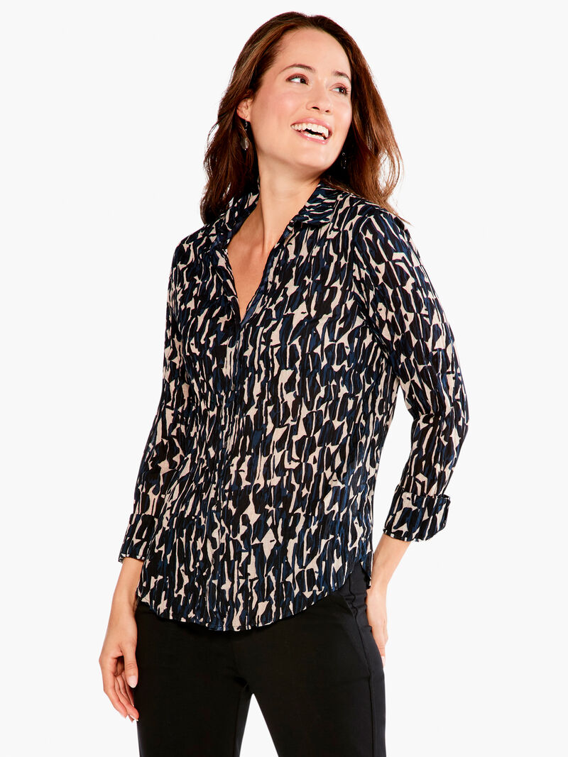 Woman Wears New Wave Crinkle Shirt image number 1