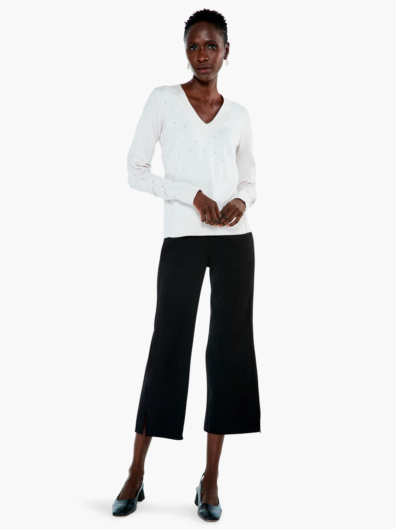 Woman Wears Relaxed Glam Sweater image number 3