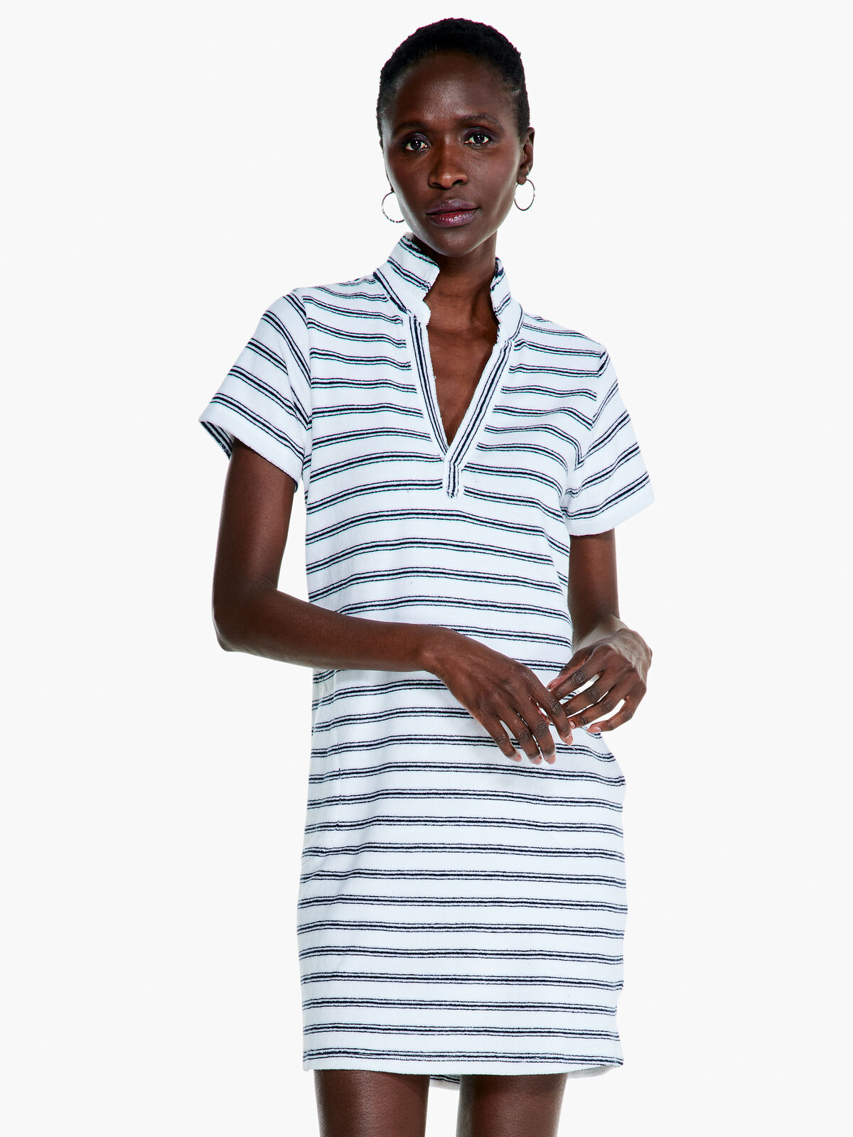 Striped Terry Dress