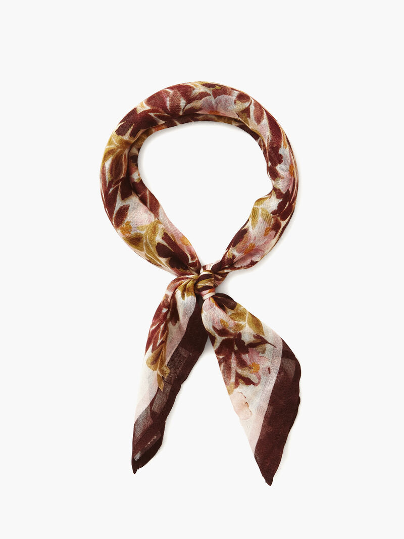Woman Wears Chan Luu Floral Print Bandana image number 0