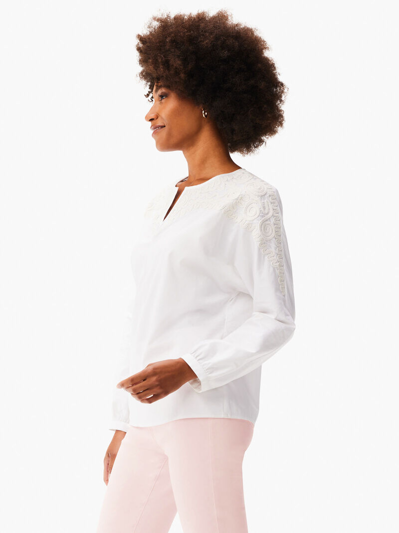Woman Wears Subtle Soutache Top image number 1