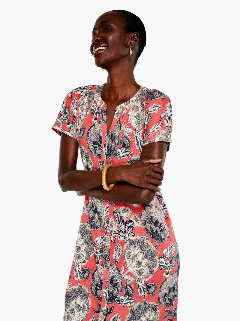 Woman Wears Island Petals Dress image number 0
