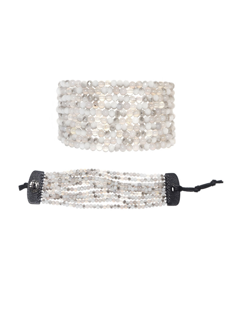 Woman Wears Marlyn Schiff Beaded Strand Bracelet image number 0