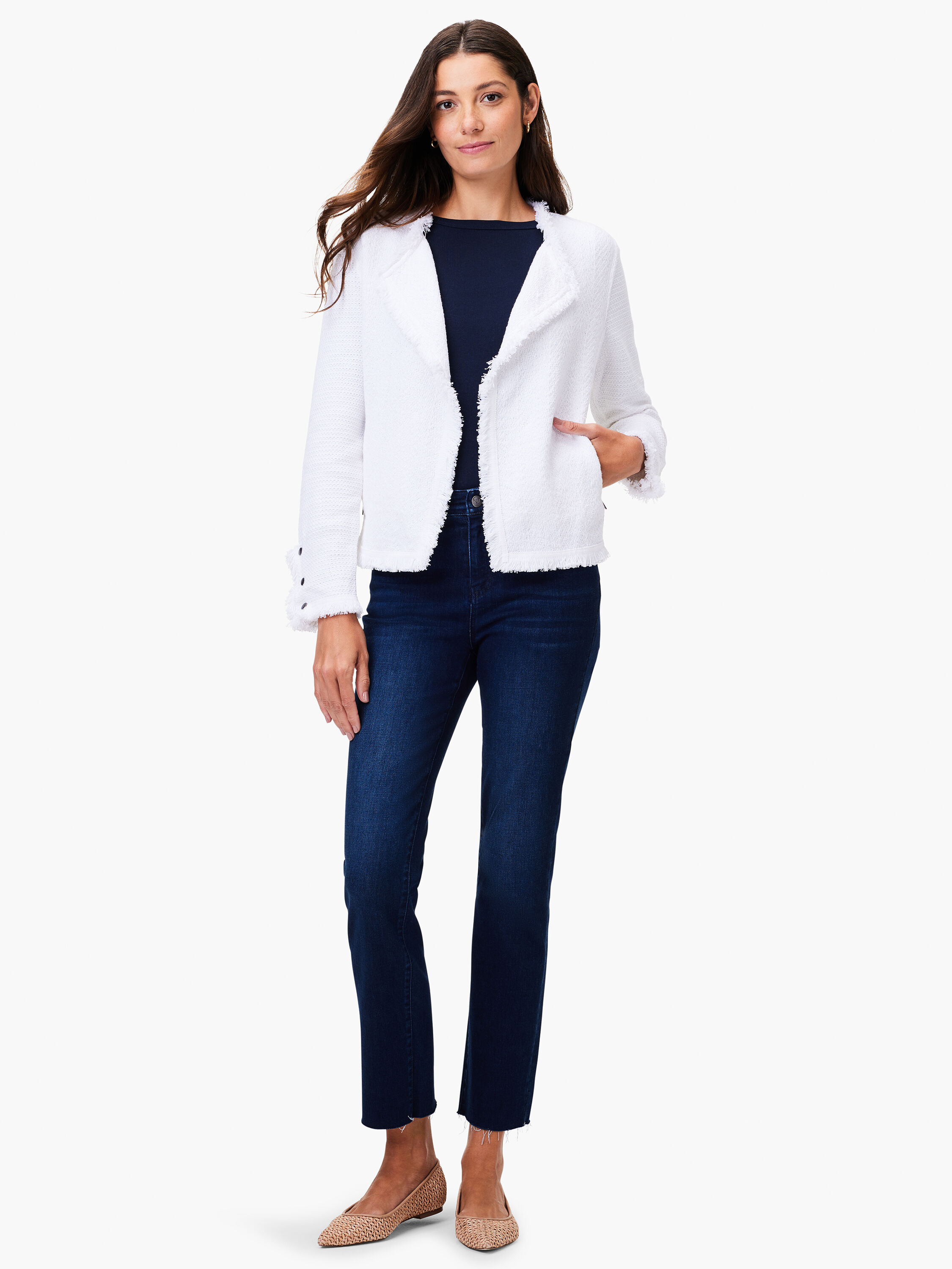 Perfect Knit Rib Elbow Sleeve Boatneck Tee | NIC+ZOE