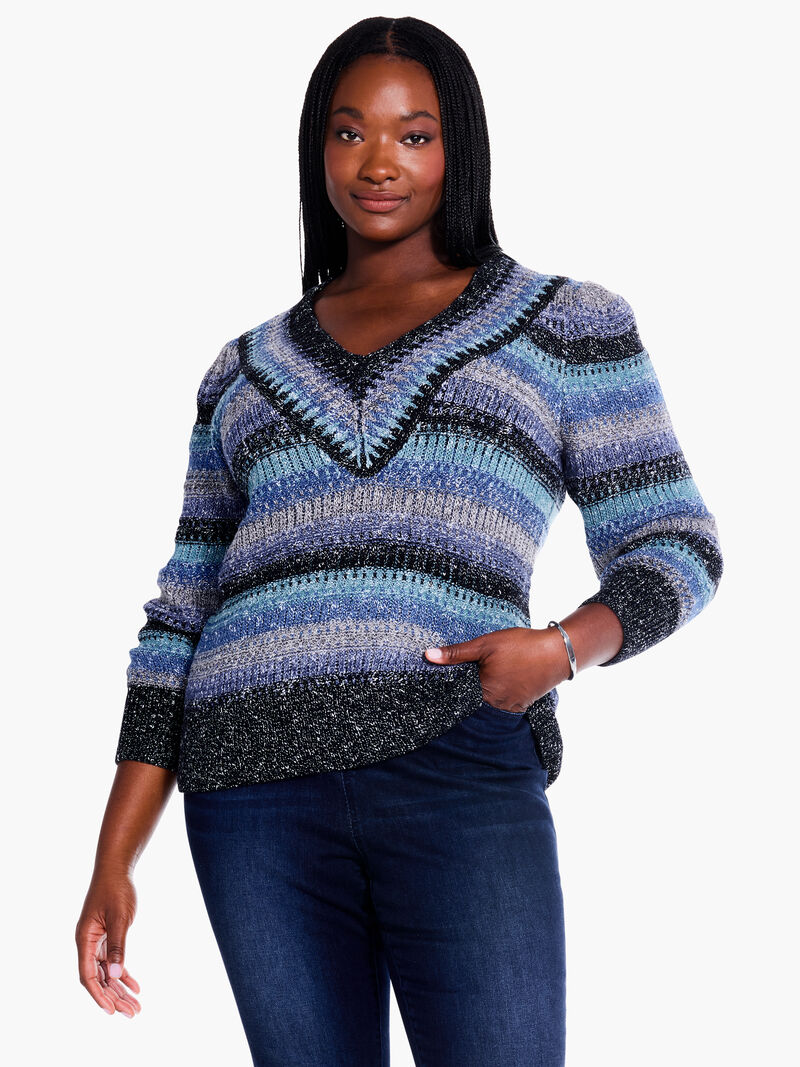 Sapphire Stripes Sweater