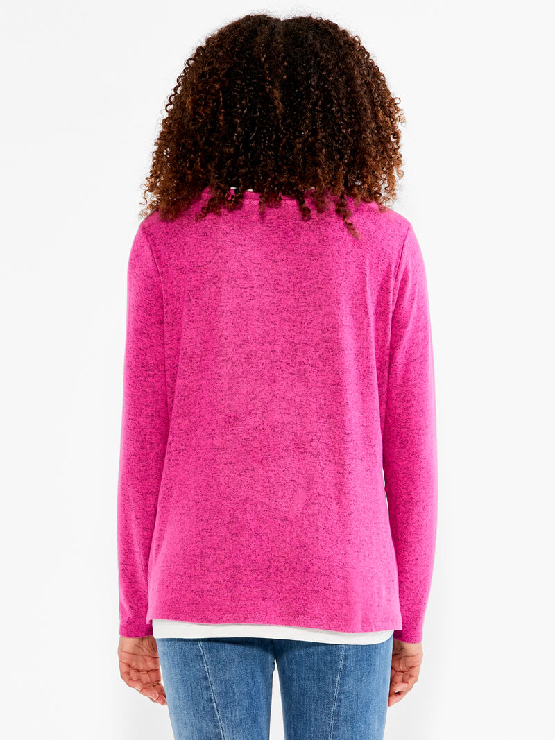 Woman Wears NZT Sweet Dreams Long Sleeve Double Layer Tee image number 2