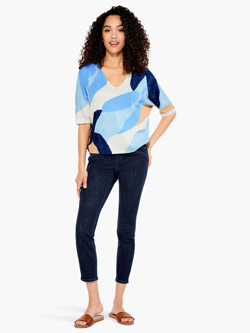 Woman Wears Ocean Isle Sweater image number 3