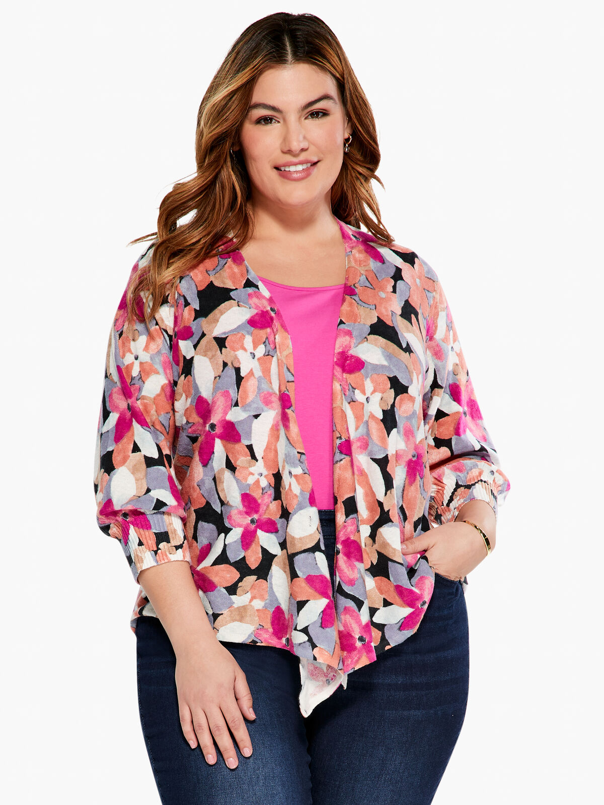 Glowing Petals 4-Way Cardigan