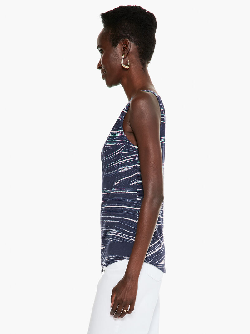 Woman Wears Brushed Waves Tank image number 1