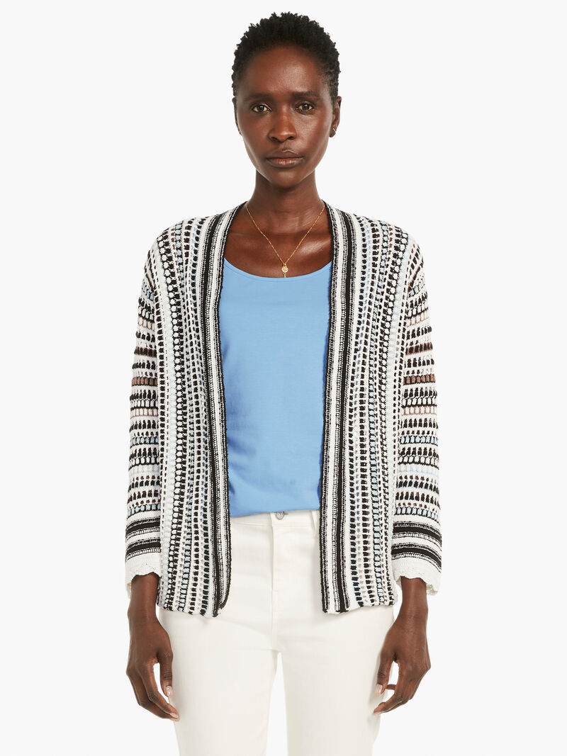 
                    Crochet Sky Cardigan