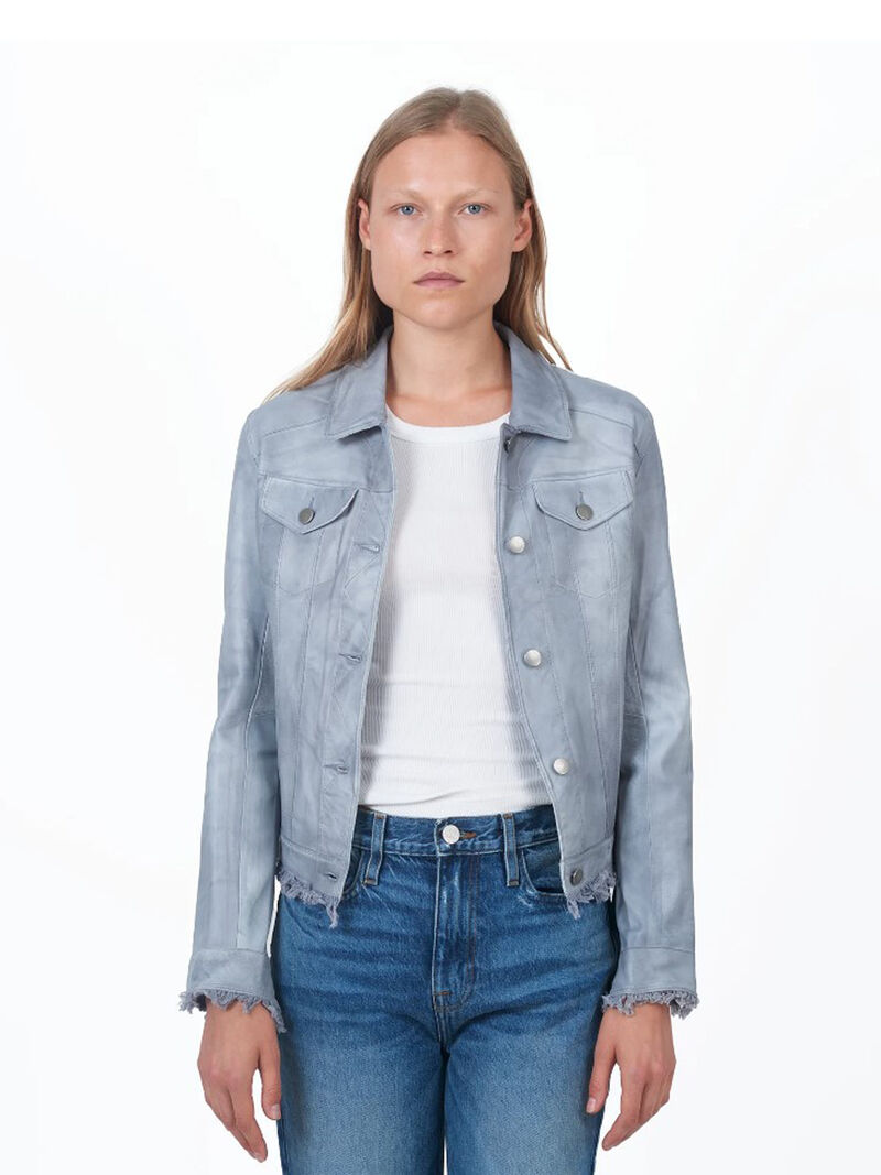 Woman Wears JKT - Alexa Patina Leather Jacket image number 0