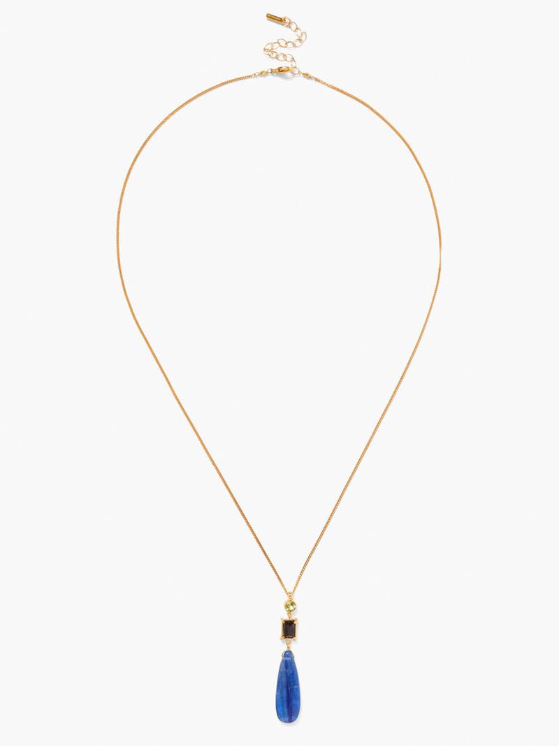 Woman Wears Chan Luu - Pearl And Stone Drop Necklace image number 0