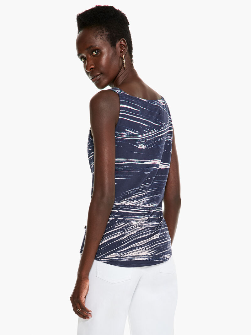 Woman Wears Brushed Waves Tank image number 2