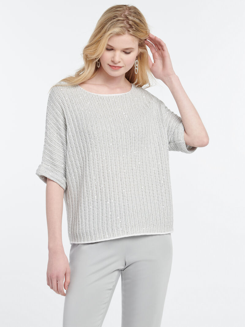 Woman Wears GLOW FOR IT SWEATER image number 0