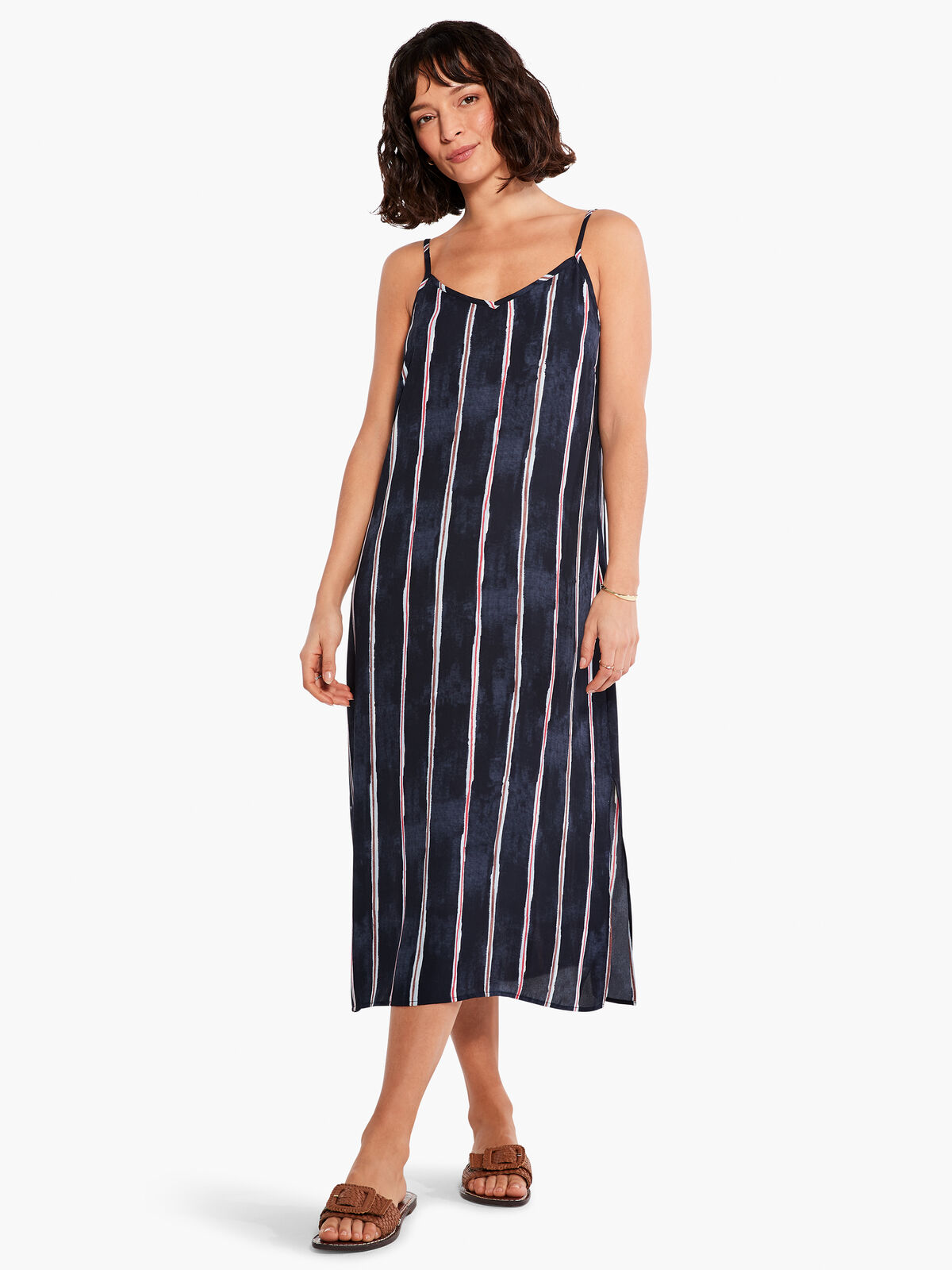 Wavy Lines Slip Dress