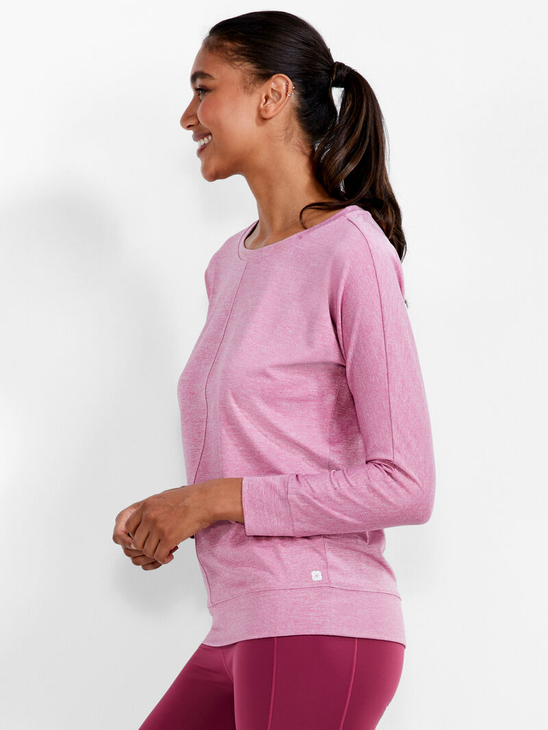 Woman Wears Flowfit Warm Up Top image number 1