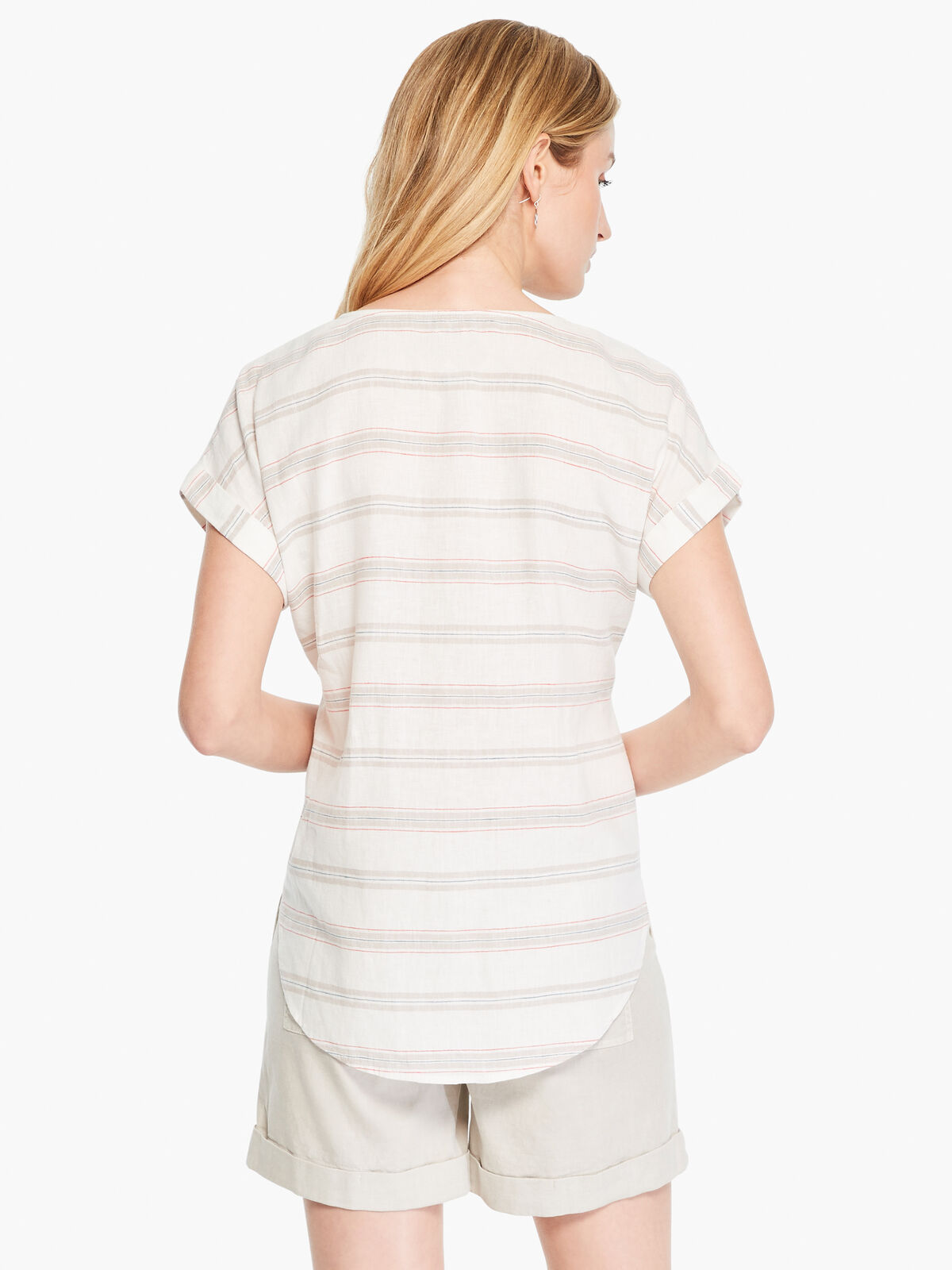 Embroidered Stripe Top