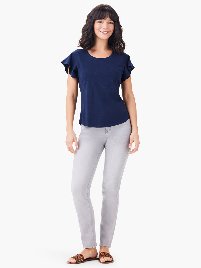 Woman Wears NZT Flutter Short Sleeve Tee image number 1