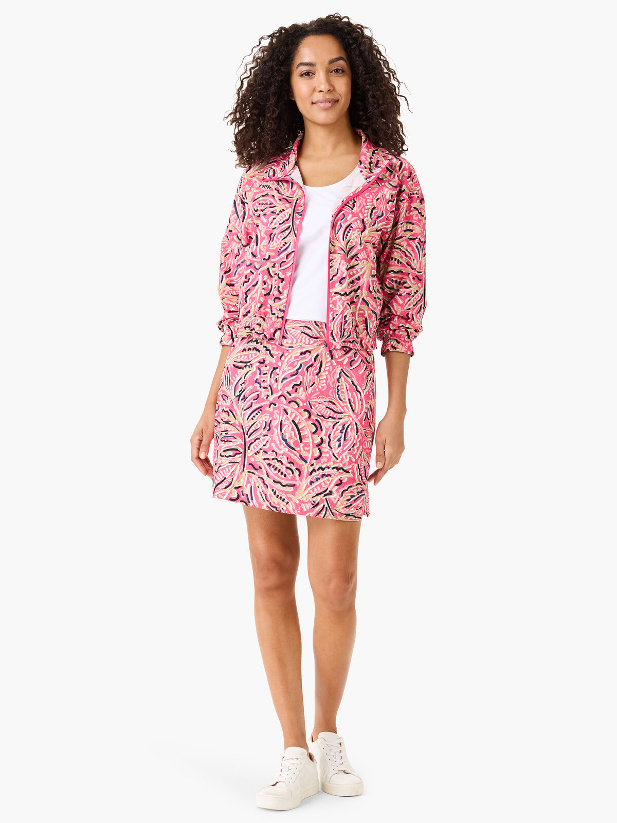 Tech Stretch Shadow Floral Skort