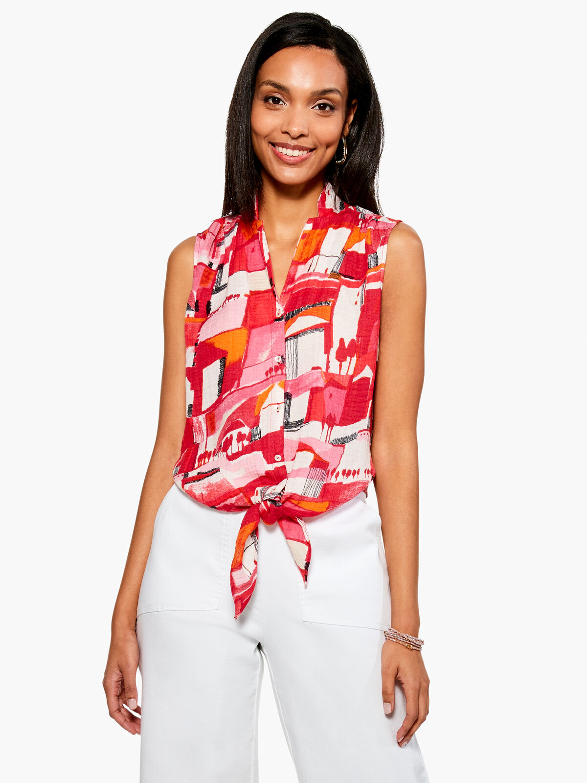 Paint The Town Gauze Tank
