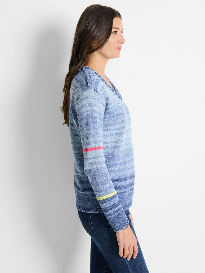 Woman Wears Denim Days Sweater image number 2