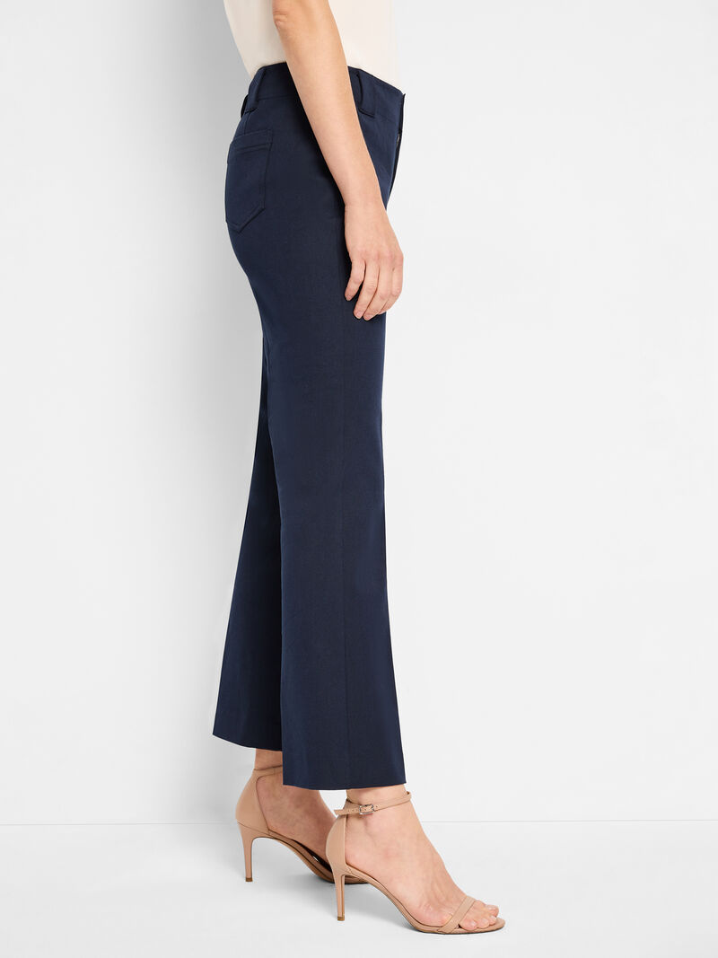 Woman Wears 28" Plaza Demi Boot Cotton Bi-Stretch Pant image number 2