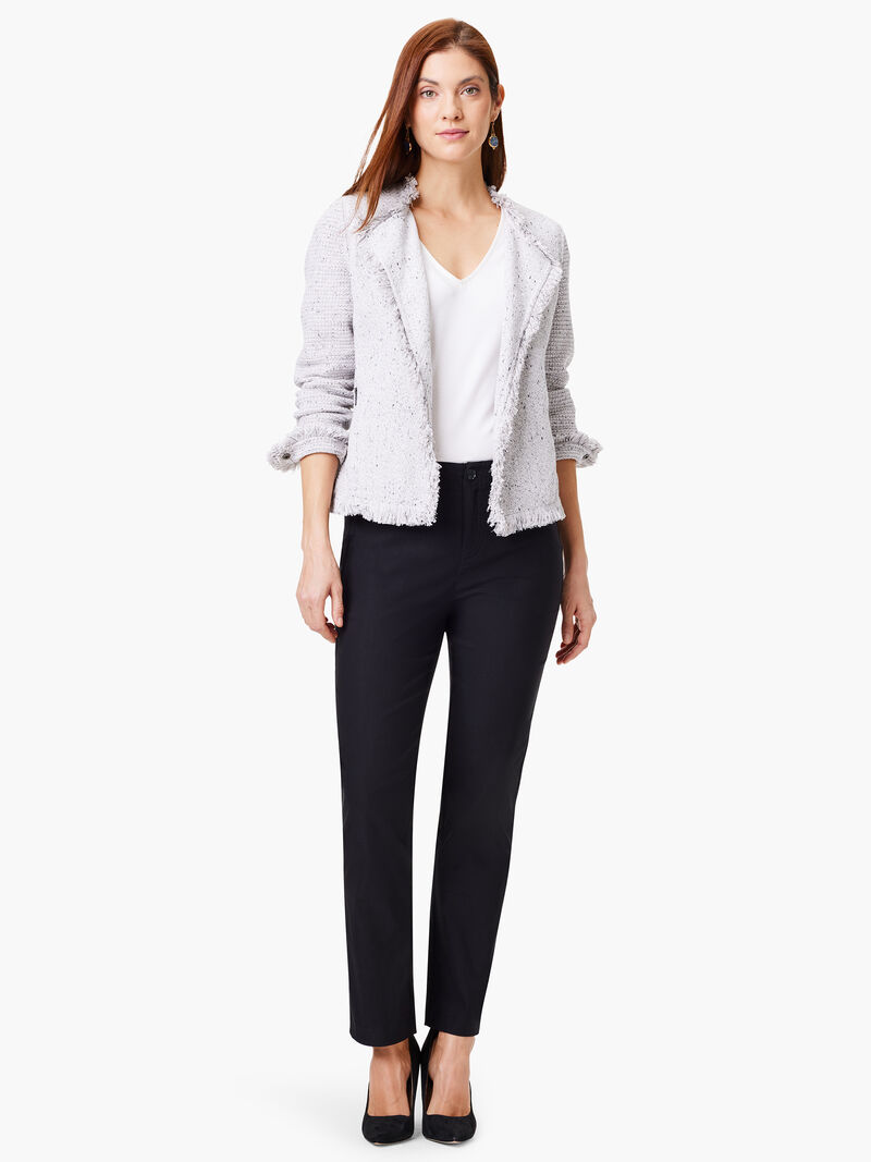 Woman Wears 28" Polished Wonderstretch Straight Pocket Pant image number 3