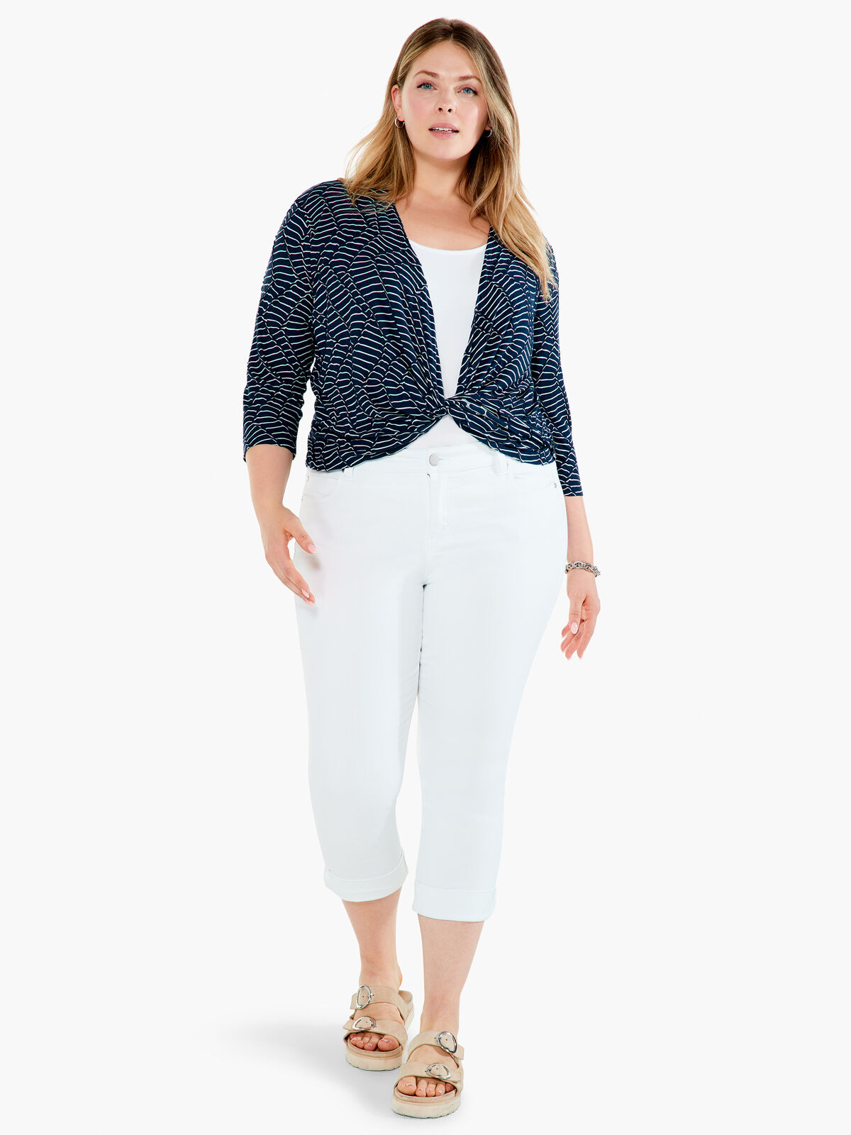 Mixed Lines 4-Way Cardigan
