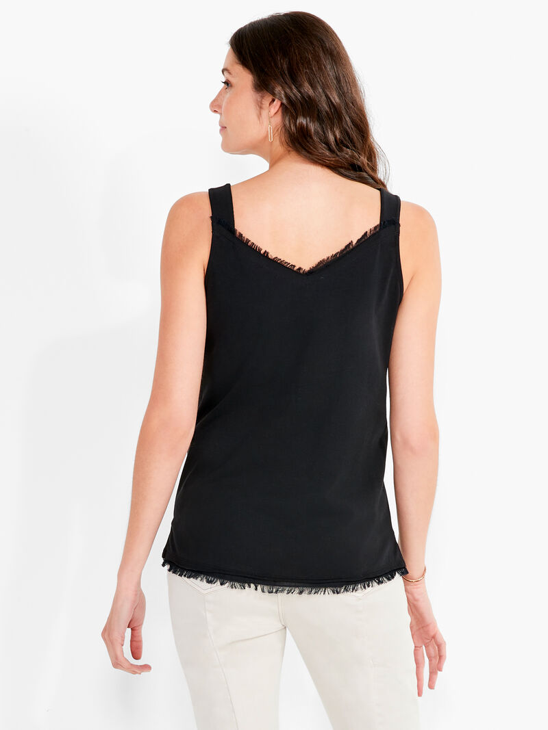 Woman Wears NZT T-Shirt Fringe Cami image number 3