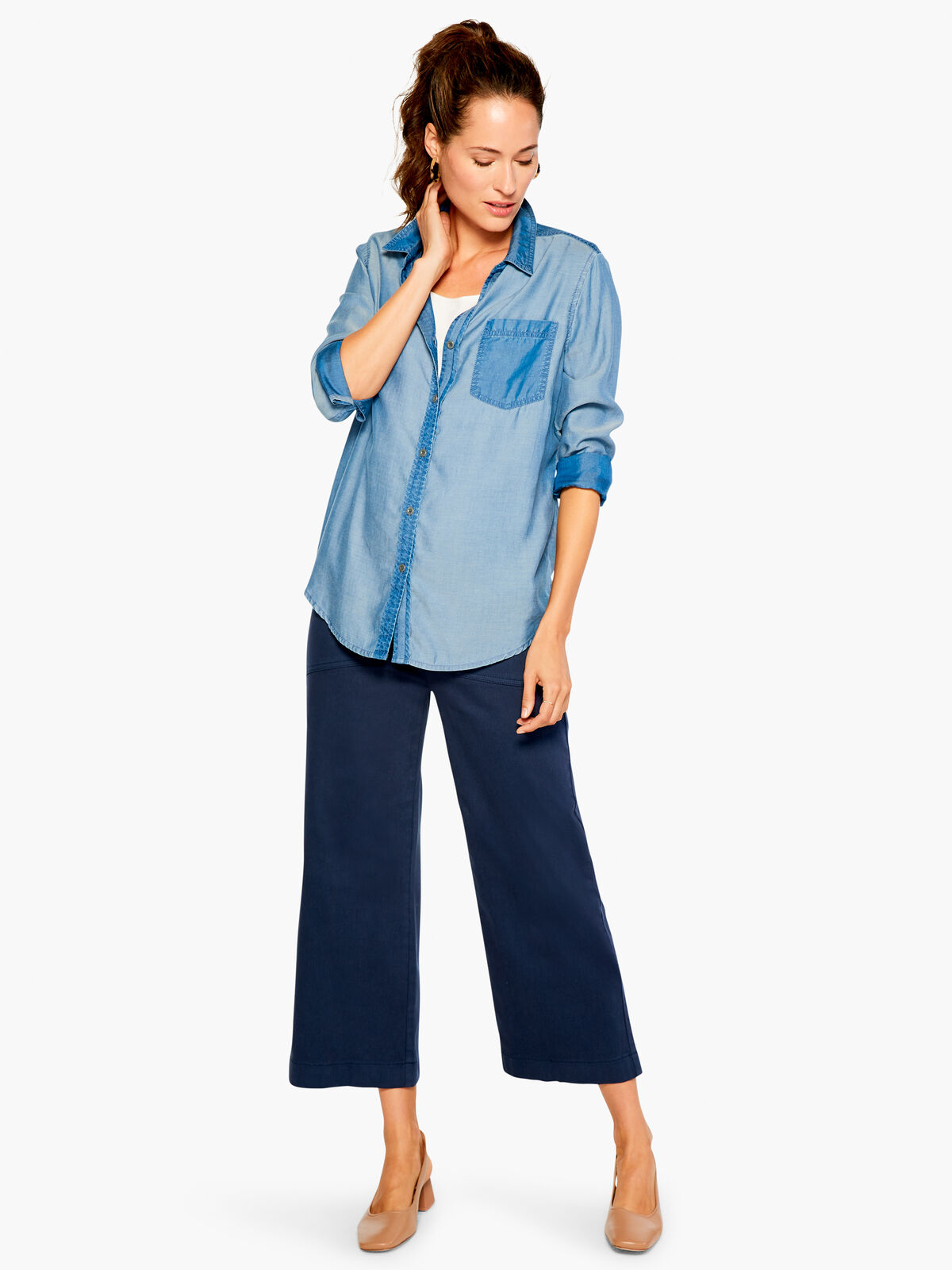 All Day Slim Wide Crop Pant
