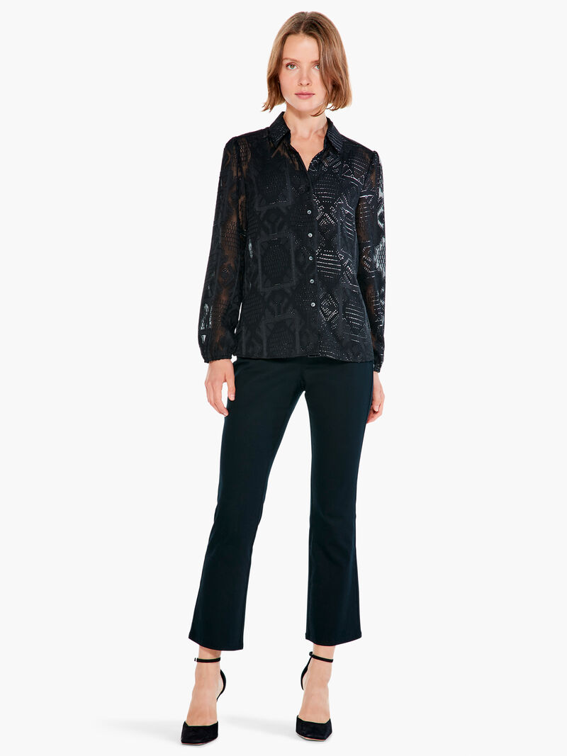 Woman Wears Starry Sky Shirt image number 3