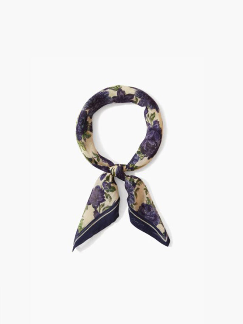 Woman Wears Chan Luu Floral Printed Bandana image number 0