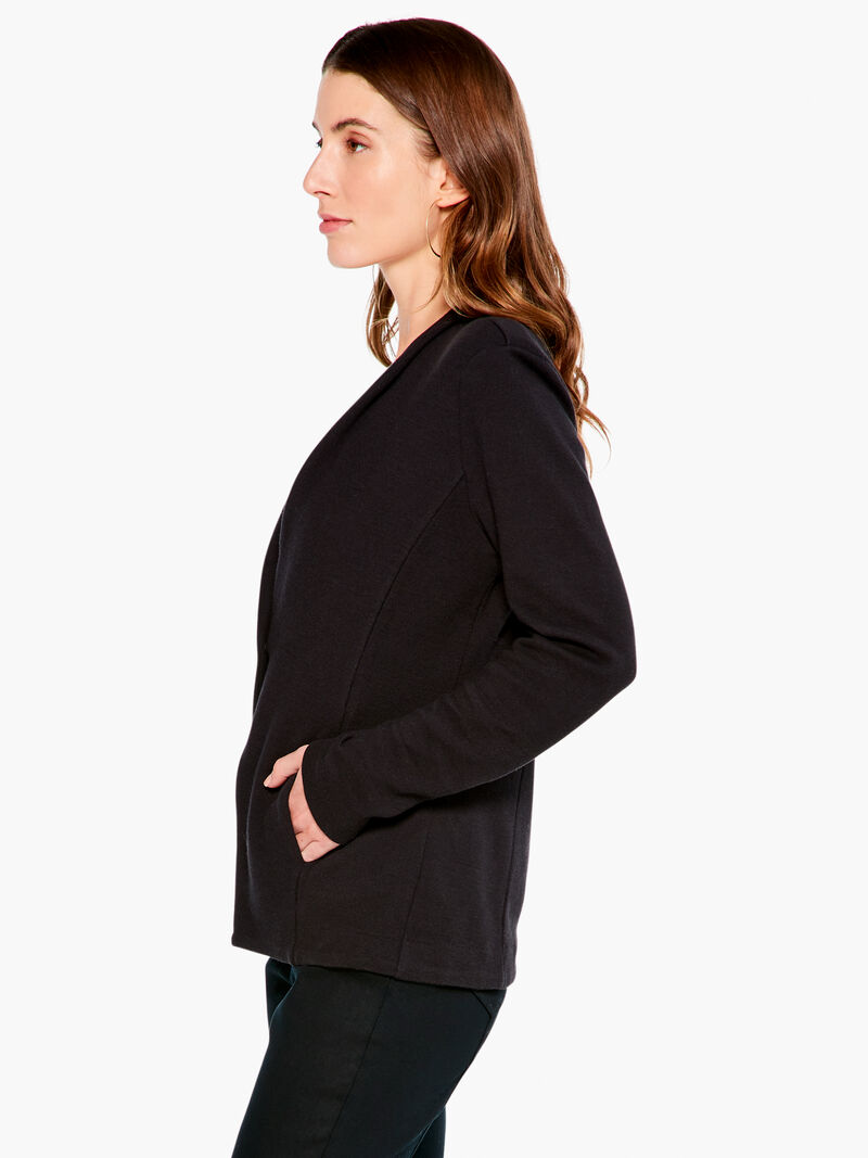 Woman Wears Sleek Knit Jacket image number 2