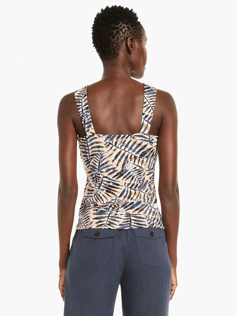 Woman Wears Flowing Ferns Tank image number 3