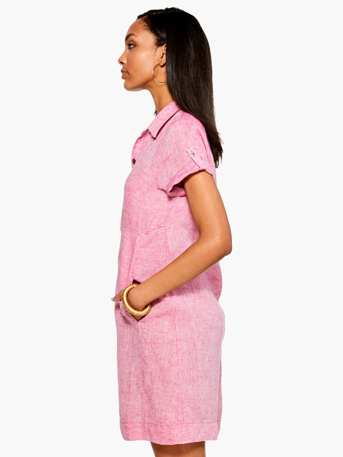 Drifty Linen Shirt Dress