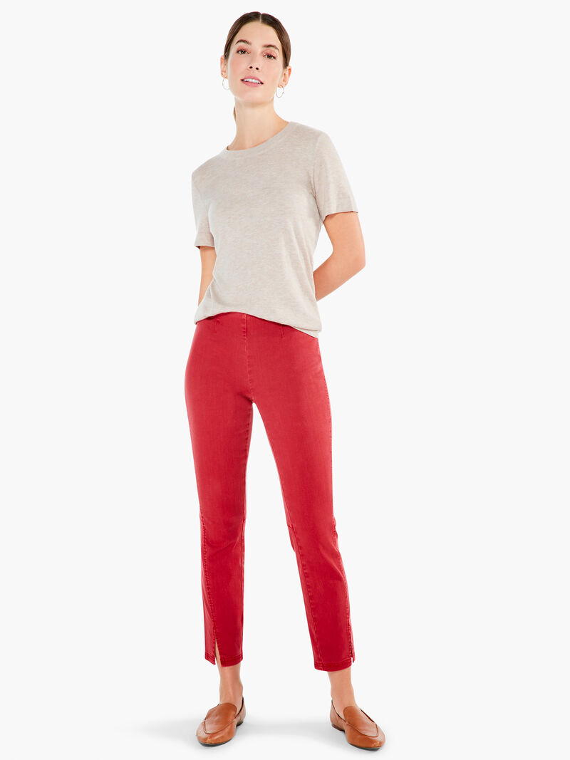 Woman Wears Seams All Day Denim Slim Pant image number 3