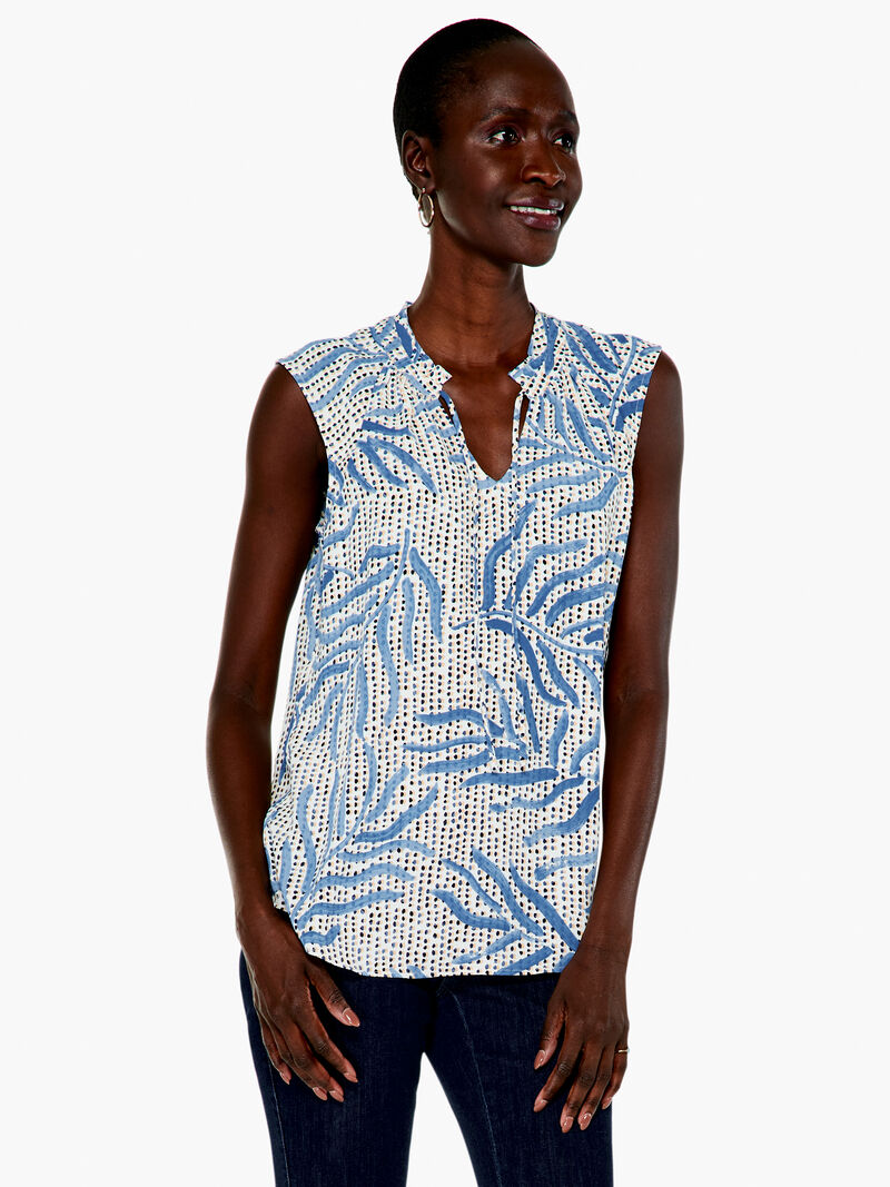 Woman Wears Palm Dot Tank image number 0