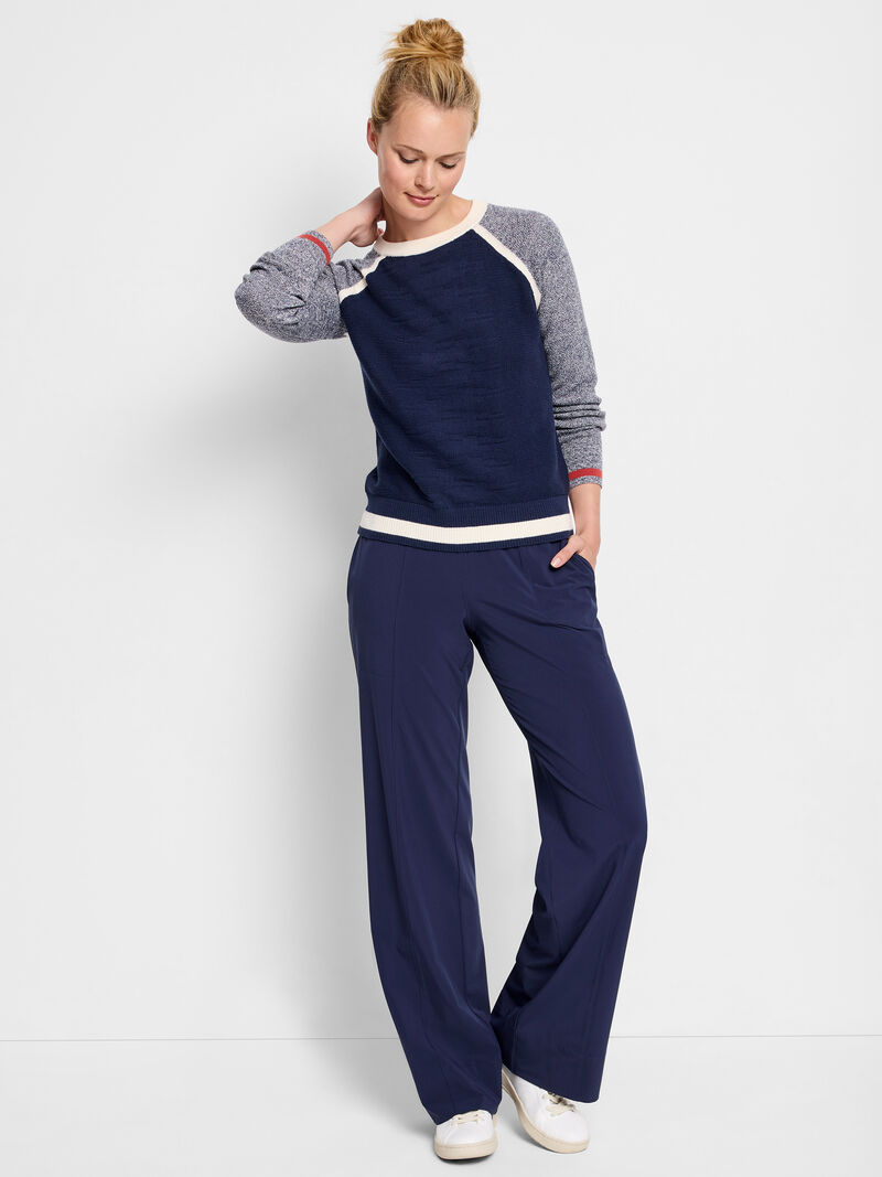 Woman Wears Mixed Stitch Sweater image number 1