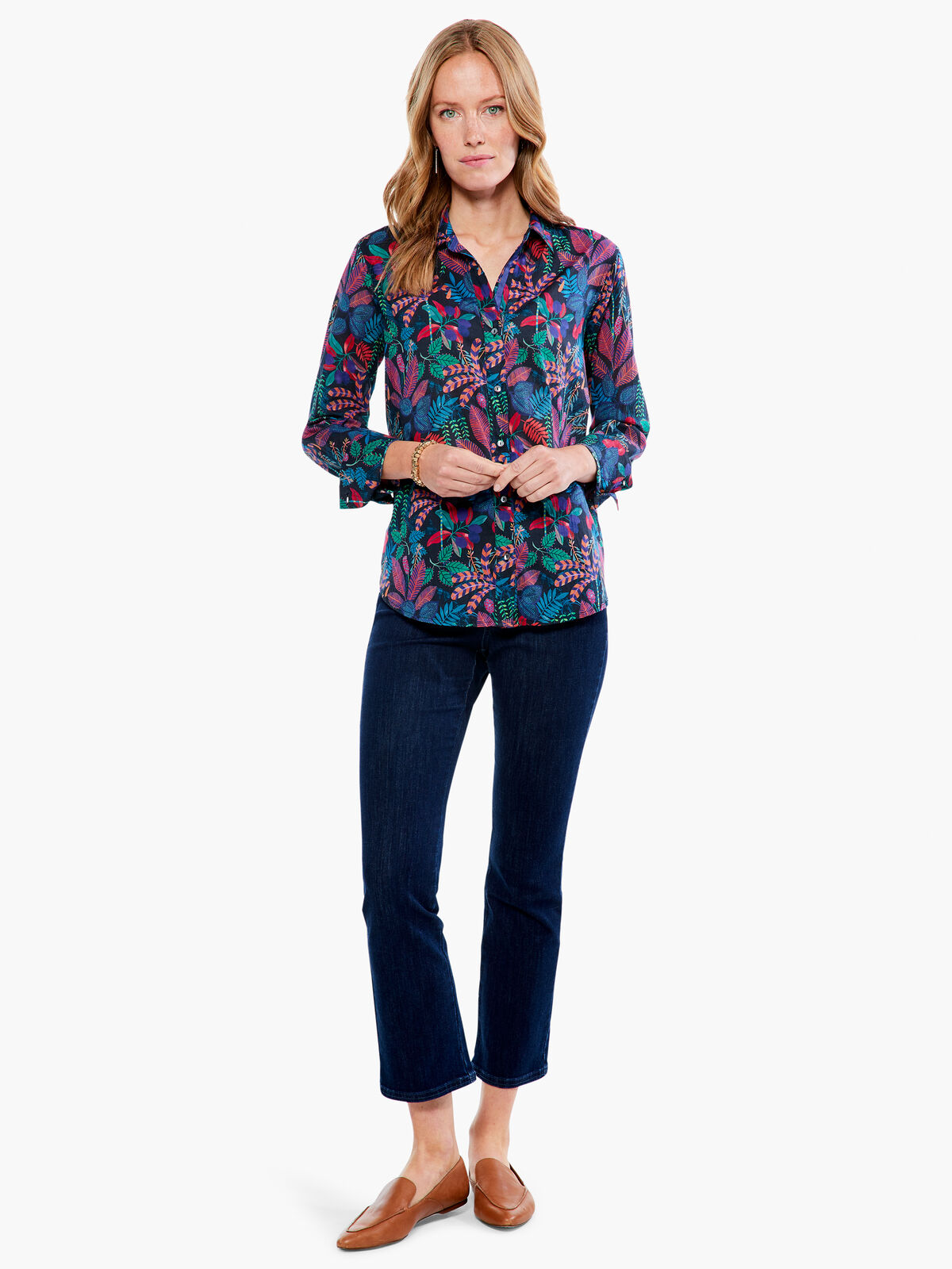 Vibrant Garden Crinkle Shirt