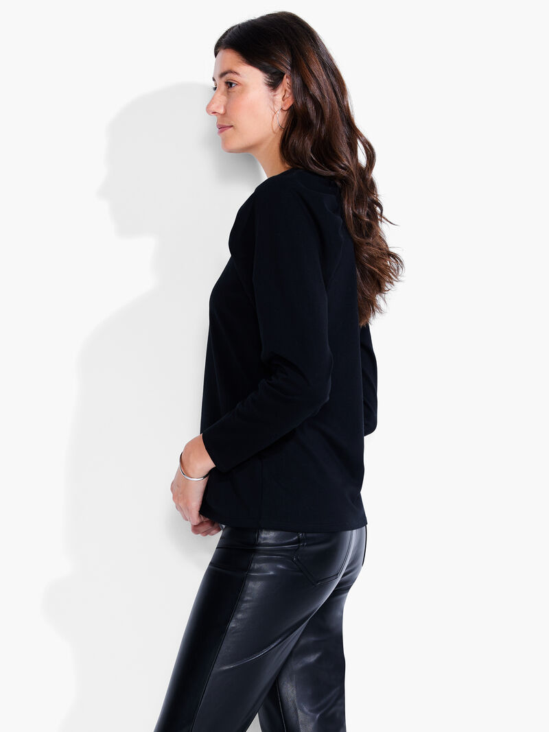 NZT Long Sleeve Puff Shoulder Crew Neck