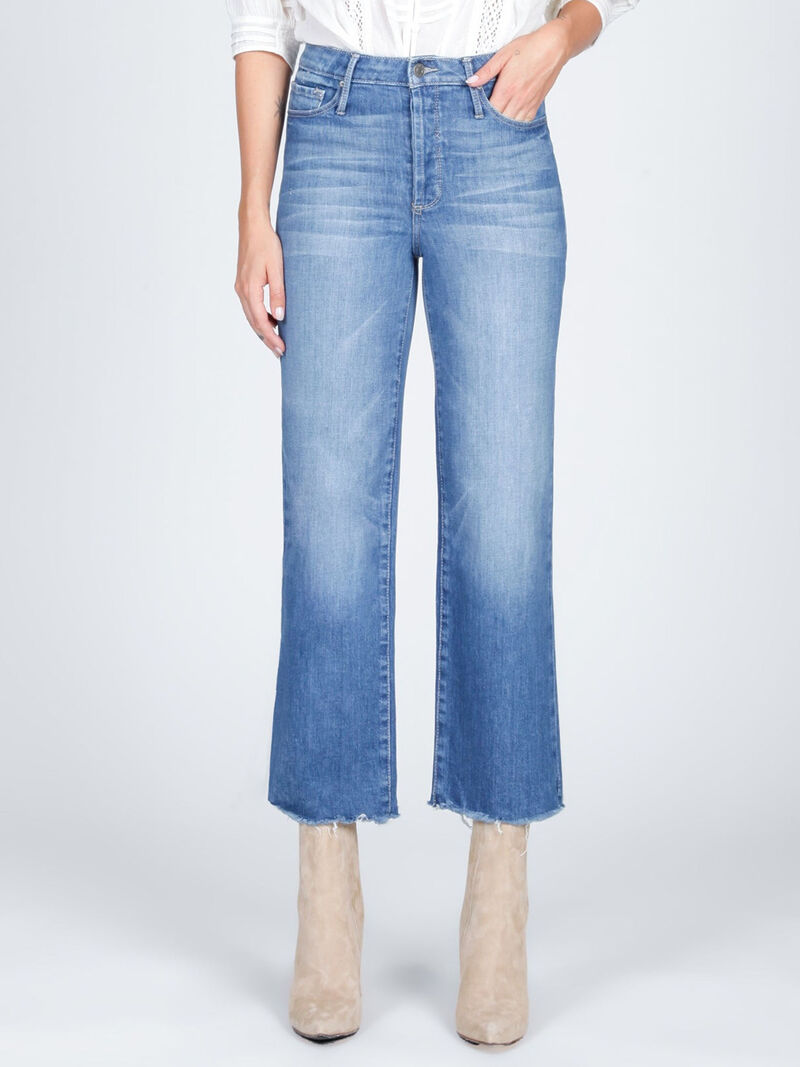 Black Orchid Marisa Relaxed Straight Fray Jeans